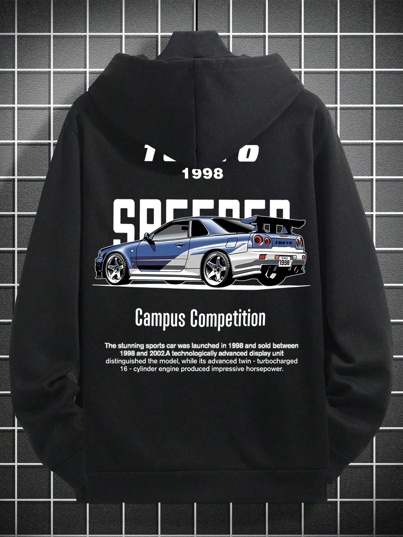 SXV 'tokyo’ Printed Cool Aesthetic Sweatshirt Hoodie