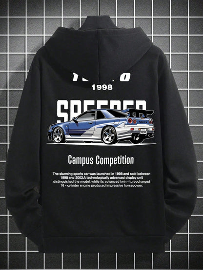 SXV 'tokyo’ Printed Cool Aesthetic Sweatshirt Hoodie