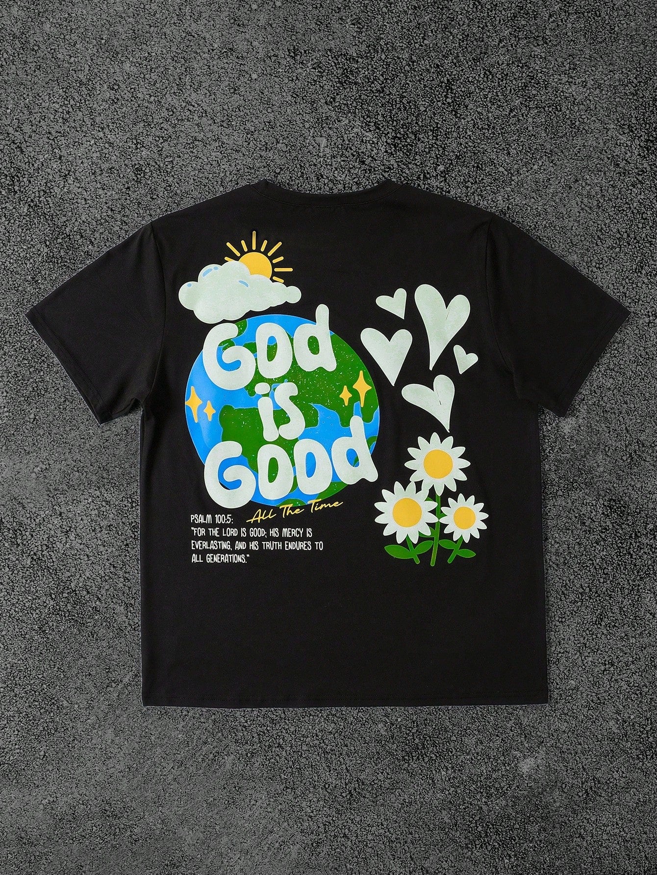 SXV 'God is good’ Printed Cool Aesthetic Oversized Baggy T-shirt