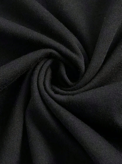 SXV Y2K-Style Women's Cropped T-Shirt Top. Black Short Crop Top With White BARK FOR ME Print On Front