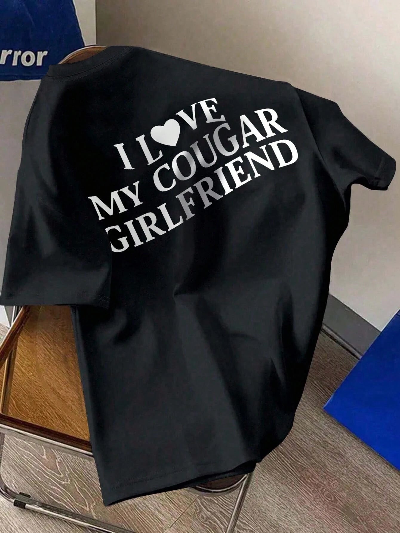 SXV Boyfriend Gift I Love My Cougar Girlfriend Funny Graphic Print Men's T-Shirt