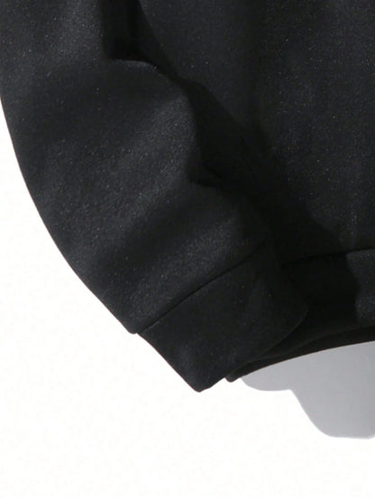 SXV LIMIT Casual Loose Fit Car Graphic Thermal Lined Hoodie Sweatshirt, Autumn