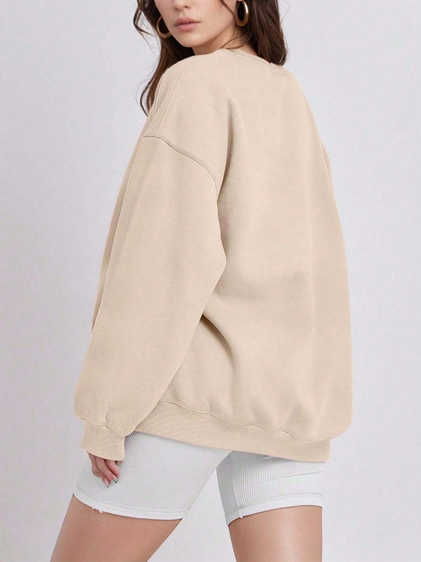 SXV Women's Casual Crew Neck Sweatshirt Loose Soft Long Sleeve Pullover