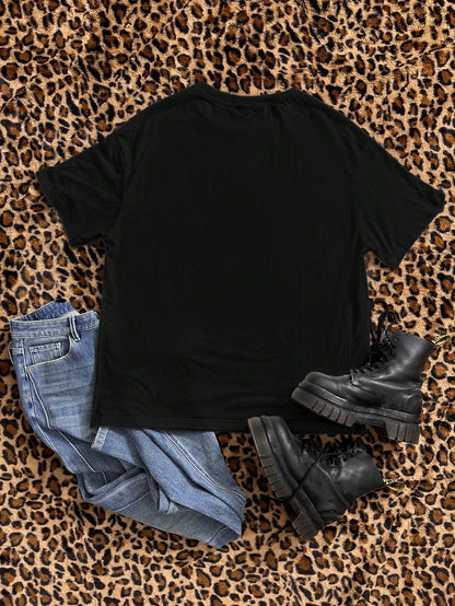 SXV 'BOSTON 2025’ Printed Cool Aesthetic Oversized Baggy T-shirt