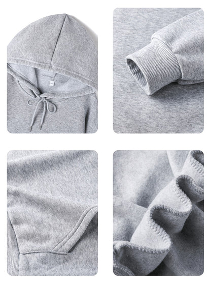 SXV Women's Casual Ins-Style Blue Letter Print Hoodie Sweatshirt