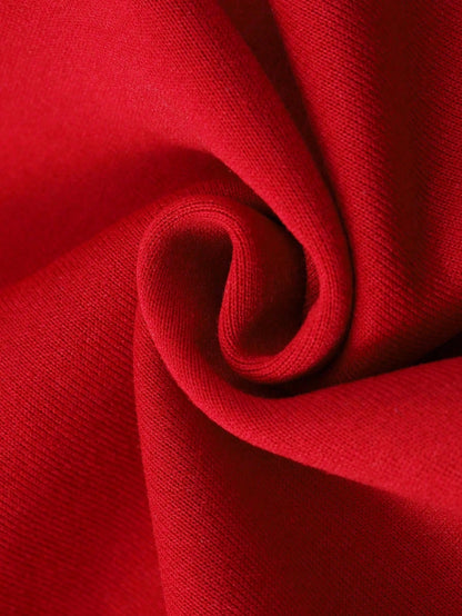 SXV Men's Solid Color Drop Shoulder Long Sleeve Drawstring Pocket Casual Hoodie, Autumn