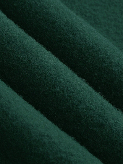 SXV Men's Solid Color Drop Shoulder Long Sleeve Drawstring Pocket Casual Hoodie, Autumn