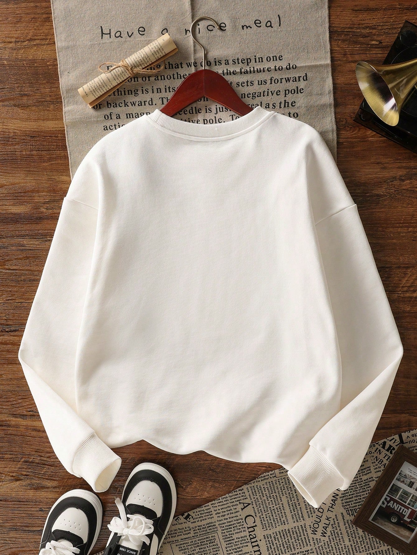 SXV Women's Casual Minimalist 1997 Graphic Crew Neck Sweatshirt