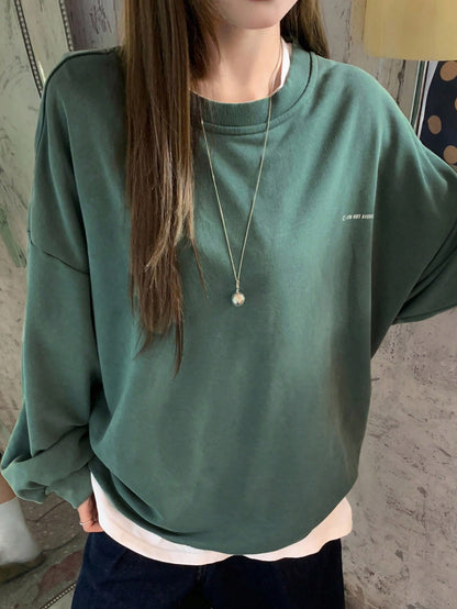 SXV Women's Loose Casual Basic Crew Neck Sweatshirt