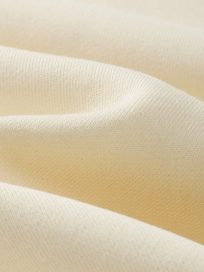 SXV NEVER GIVE UP Letter Slogan & Scratch Print Casual Loose Fit Hoodie Sweatshirt