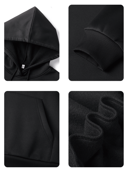 SXV Winter New Simple Ins 23 Graphic Print Casual Crew Neck Dark Grey Fashionable Versatile Pullover Hoodie