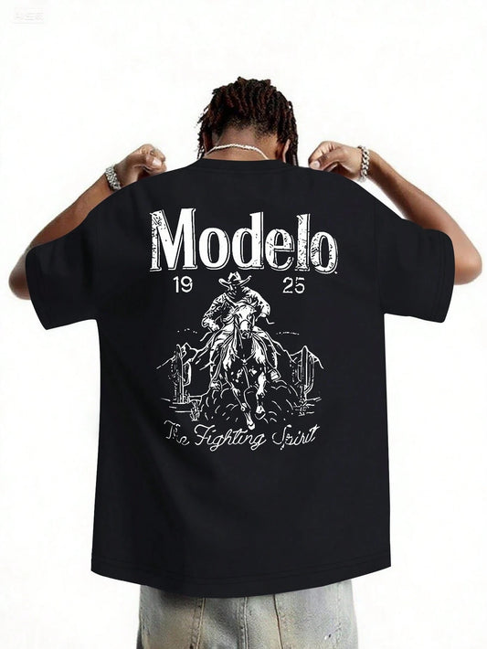 SXV Modelo Graphic Print Men's 100% Cotton T-Shirt
