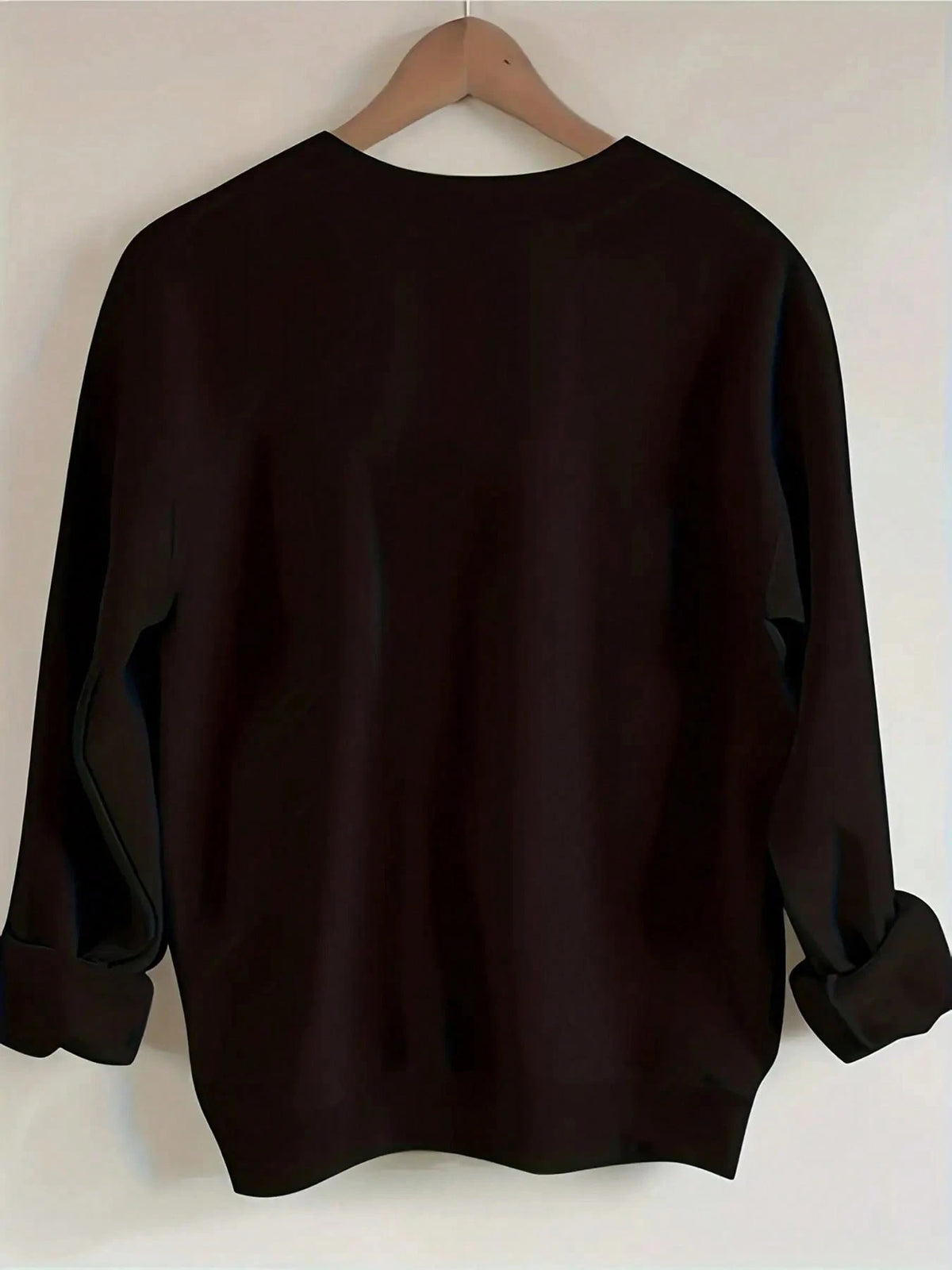 SXV YAHWEH Print Crew Neck Short Pullover Sweatshirt
