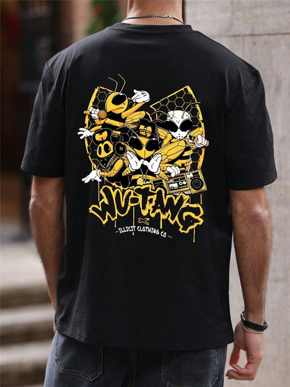 SXV 'Exquisite Design’ Printed Cool Aesthetic Oversized Baggy T-shirt