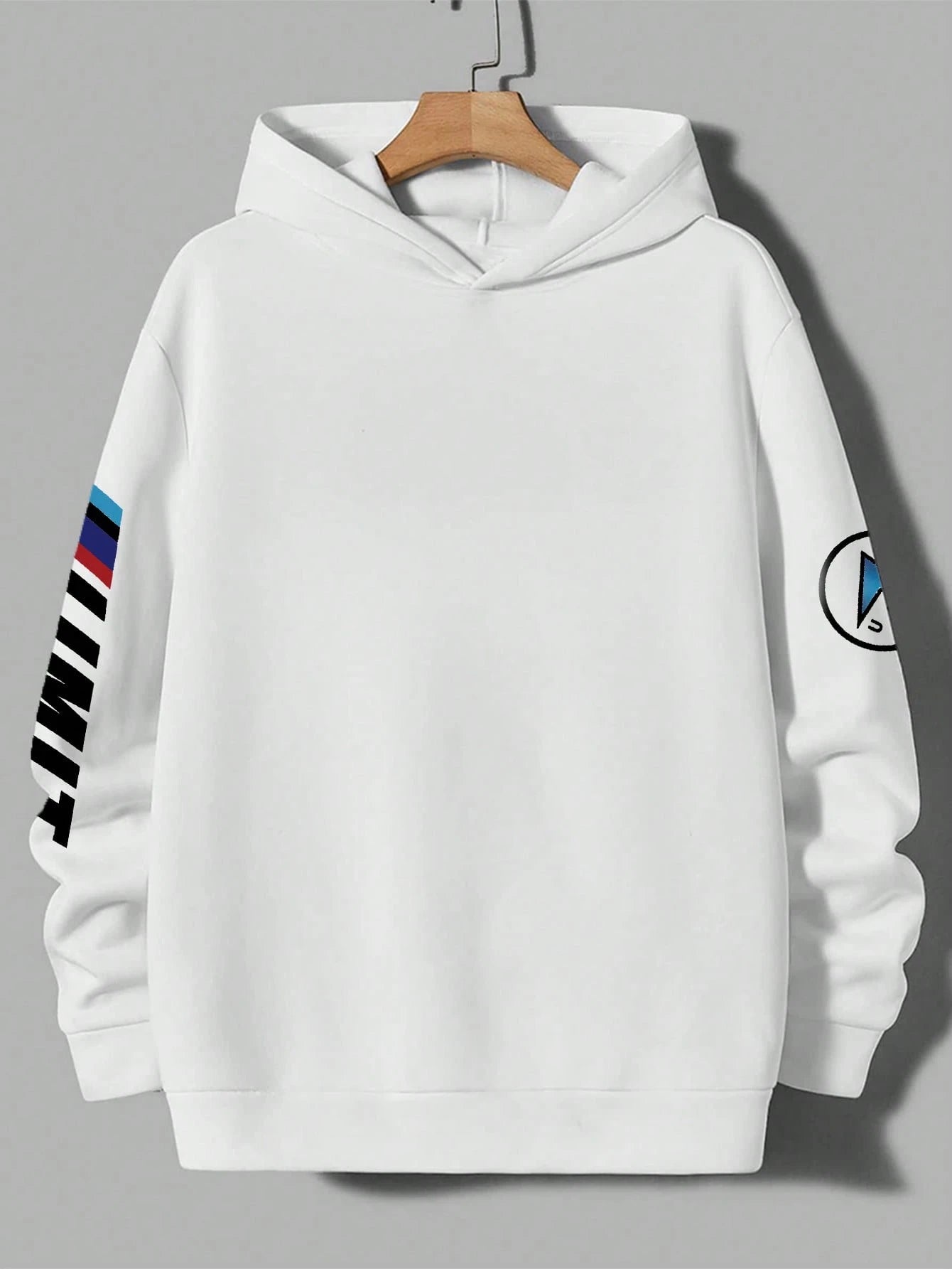 SXV LIMIT Casual Loose Fit Car Graphic Thermal Lined Hoodie Sweatshirt, Autumn