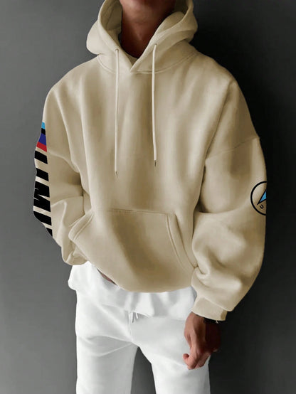 SXV LIMIT Casual Loose Fit Car Graphic Thermal Lined Hoodie Sweatshirt, Autumn