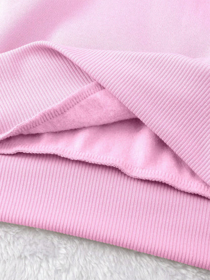 SXV Women's Casual Checkered Printed Fleece Sweatshirt