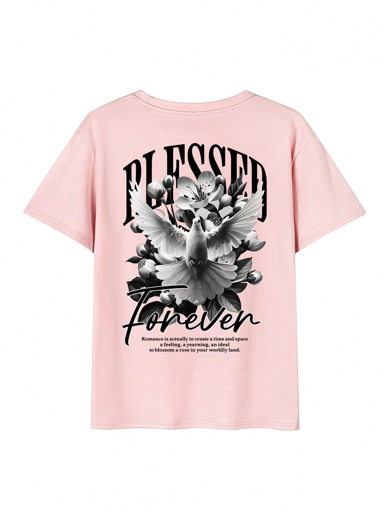 SXV Blessed Forever Casual Versatile Simple Printed Element Short Sleeve T-Shirt