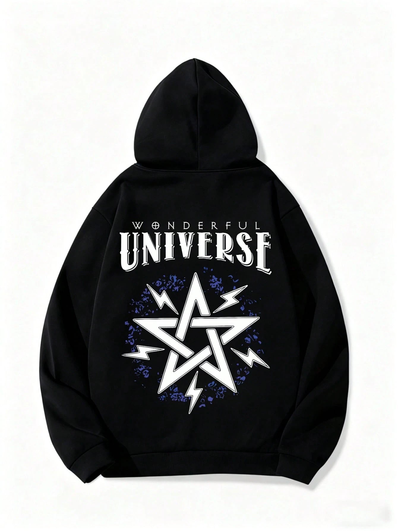SXV Wonderful universe Men's Winter Fleece Graphic Hoodie
