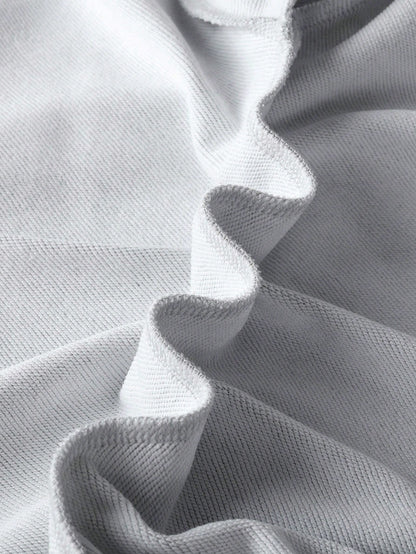 SXV Women Casual Loose Fit English Text Graphic Pullover Sweatshirt