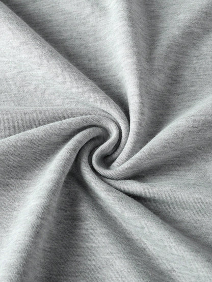 SXV Women Casual Loose Fit English Text Graphic Pullover Sweatshirt