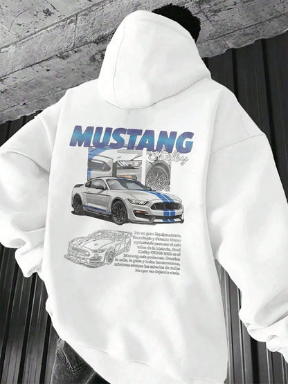 SXV Hoodie Sweatshirt,Mustang Shelby GT500 Car Graphic Print