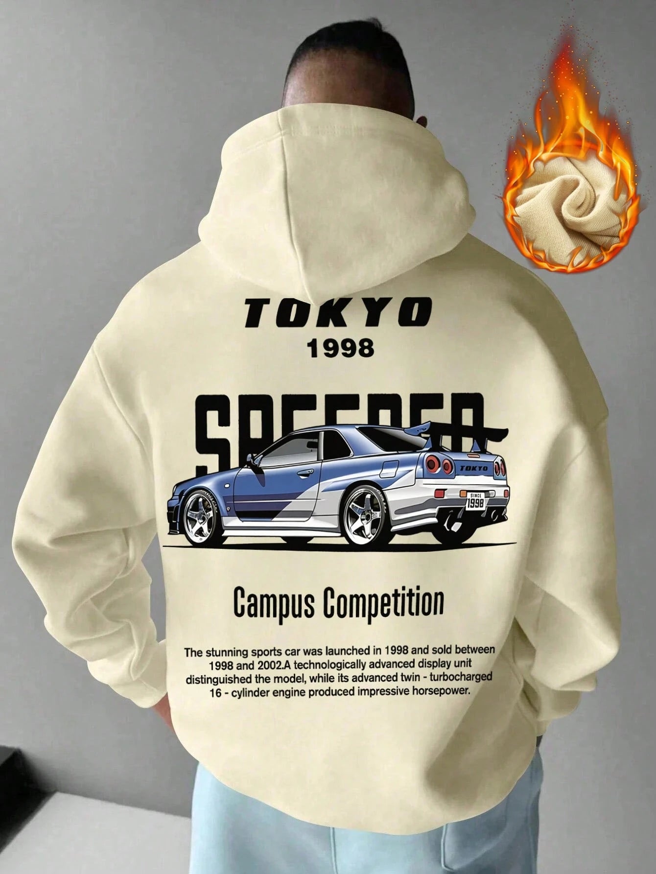 SXV 'tokyo’ Printed Cool Aesthetic Sweatshirt Hoodie