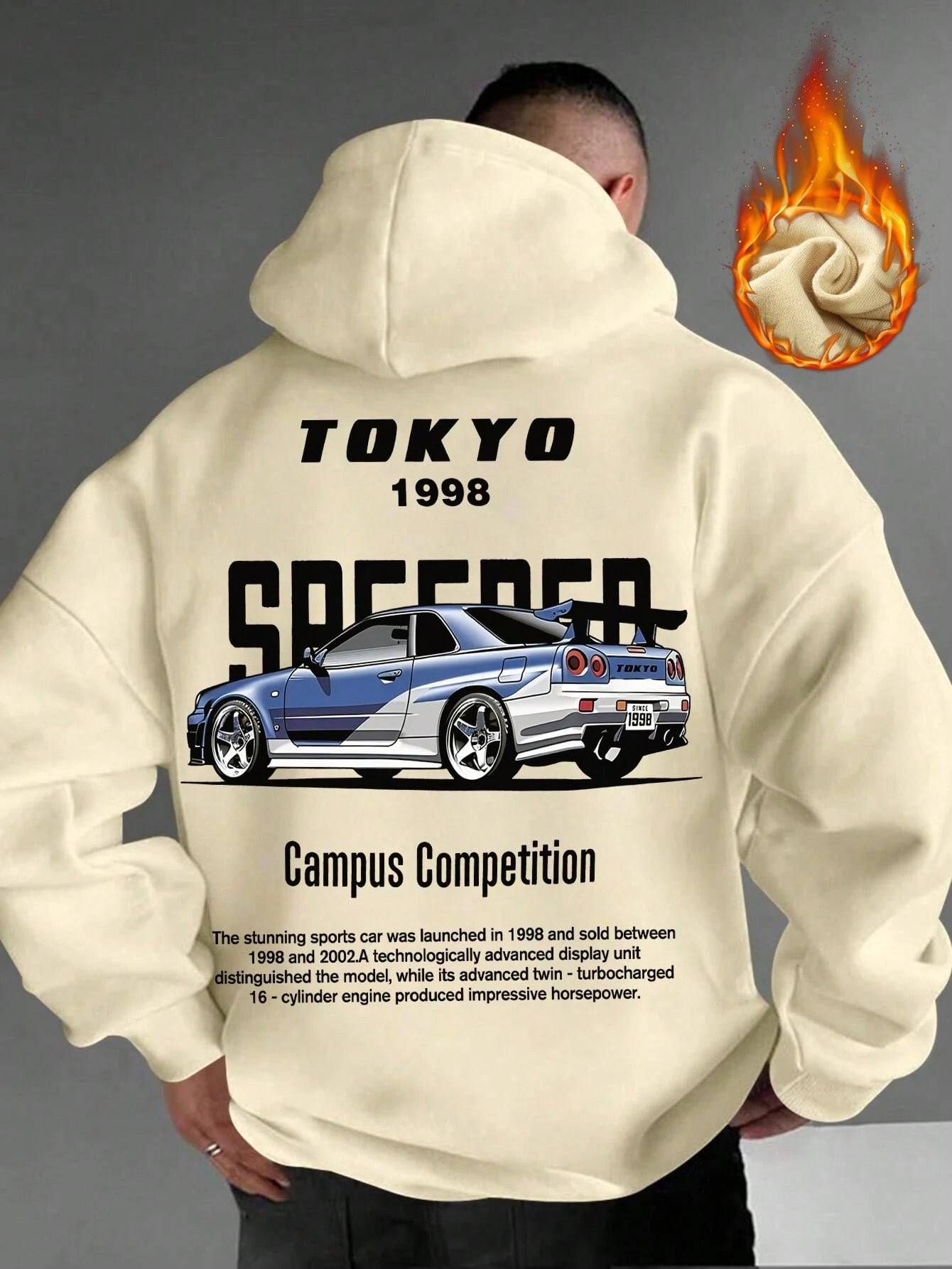 SXV 'tokyo’ Printed Cool Aesthetic Sweatshirt Hoodie