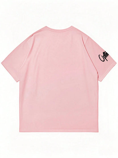 SXV Men's Casual Versatile Simple Printed Element Short Sleeve T-Shirt