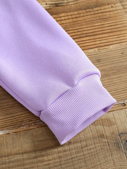 SXV Berry Racing Casual Slogan & Car Printed Loose Hoodie Sweatshirt