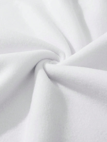 SXV Men's Funny Smiling Face Print Crew Neck Sweatshirt, Street Fashion, Autumn