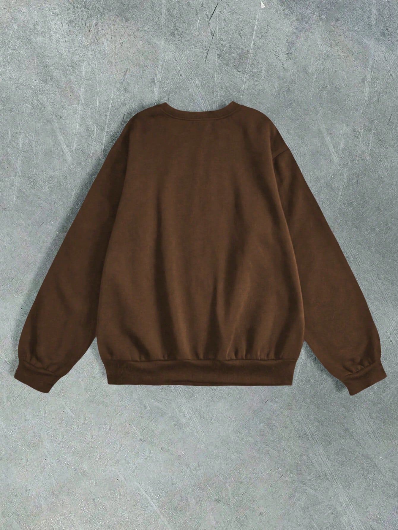 SXV i am not moody Fashionable Street Style unisex  Loose Fit Letter Print Crew Neck Long Sleeve Sweatshirt