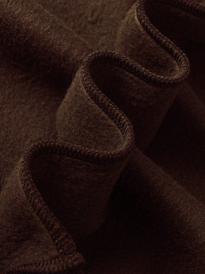 SXV Men's Solid Color Drop Shoulder Long Sleeve Drawstring Pocket Casual Hoodie, Autumn