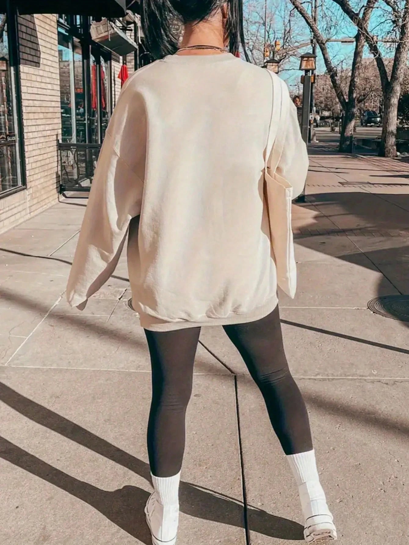 SXV Women'S Casual Crew Neck Sweatshirt - DIET JUST For THE TASTE Print