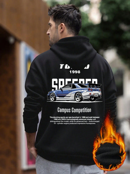 SXV 'tokyo’ Printed Cool Aesthetic Sweatshirt Hoodie