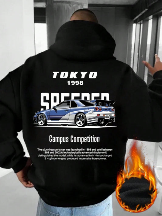 SXV 'tokyo’ Printed Cool Aesthetic Sweatshirt Hoodie