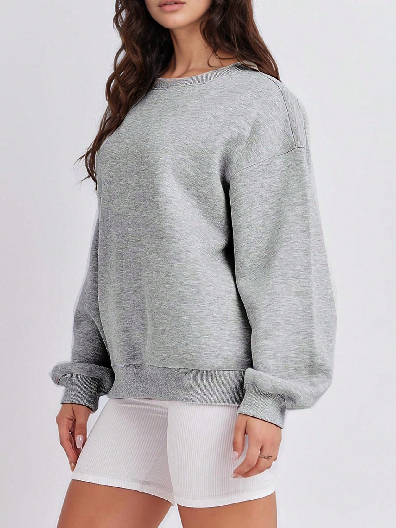 SXV Women's Casual Crew Neck Sweatshirt Loose Soft Long Sleeve Pullover