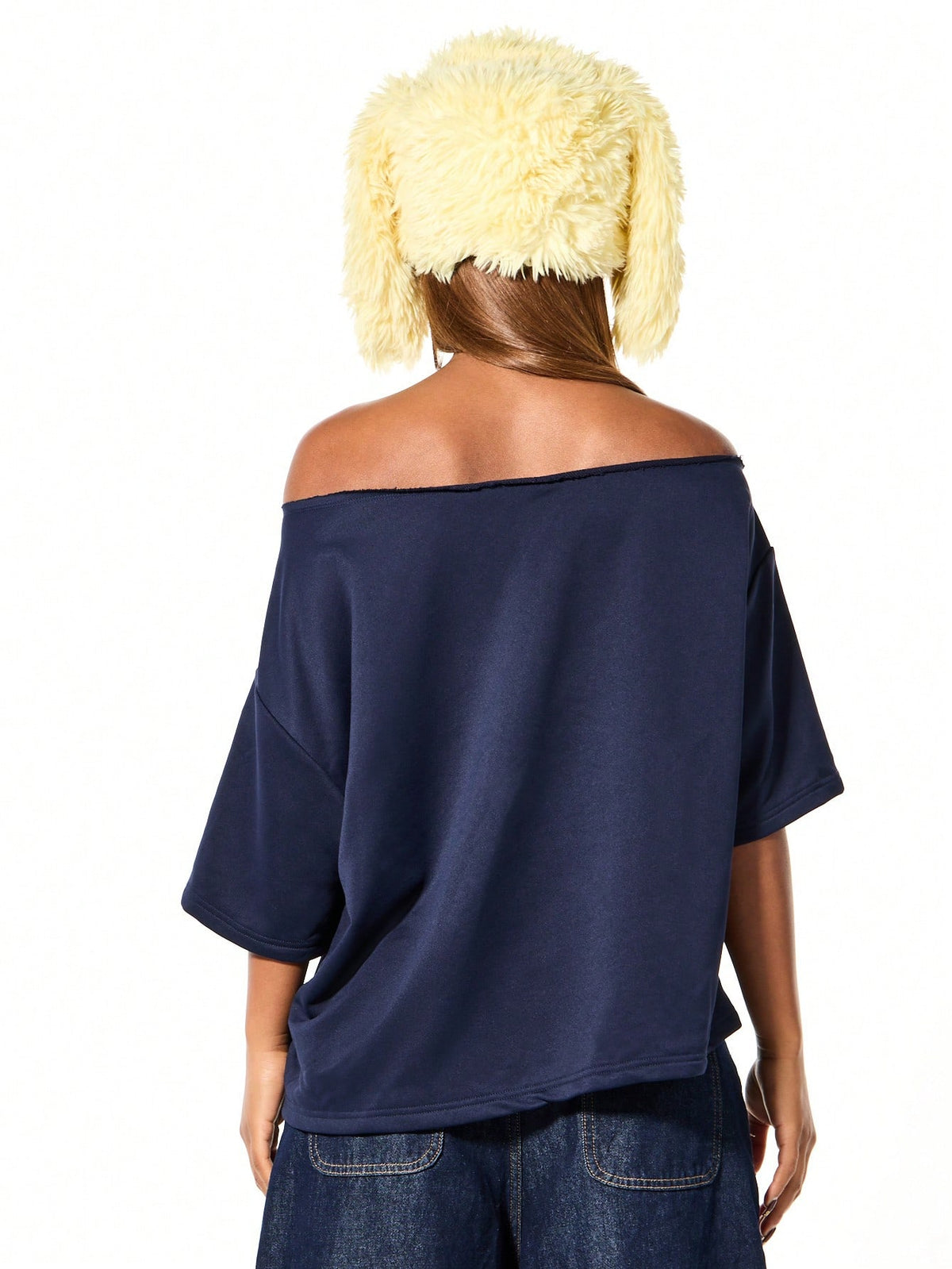 SXV Off Shoulder Graphic Statement tees