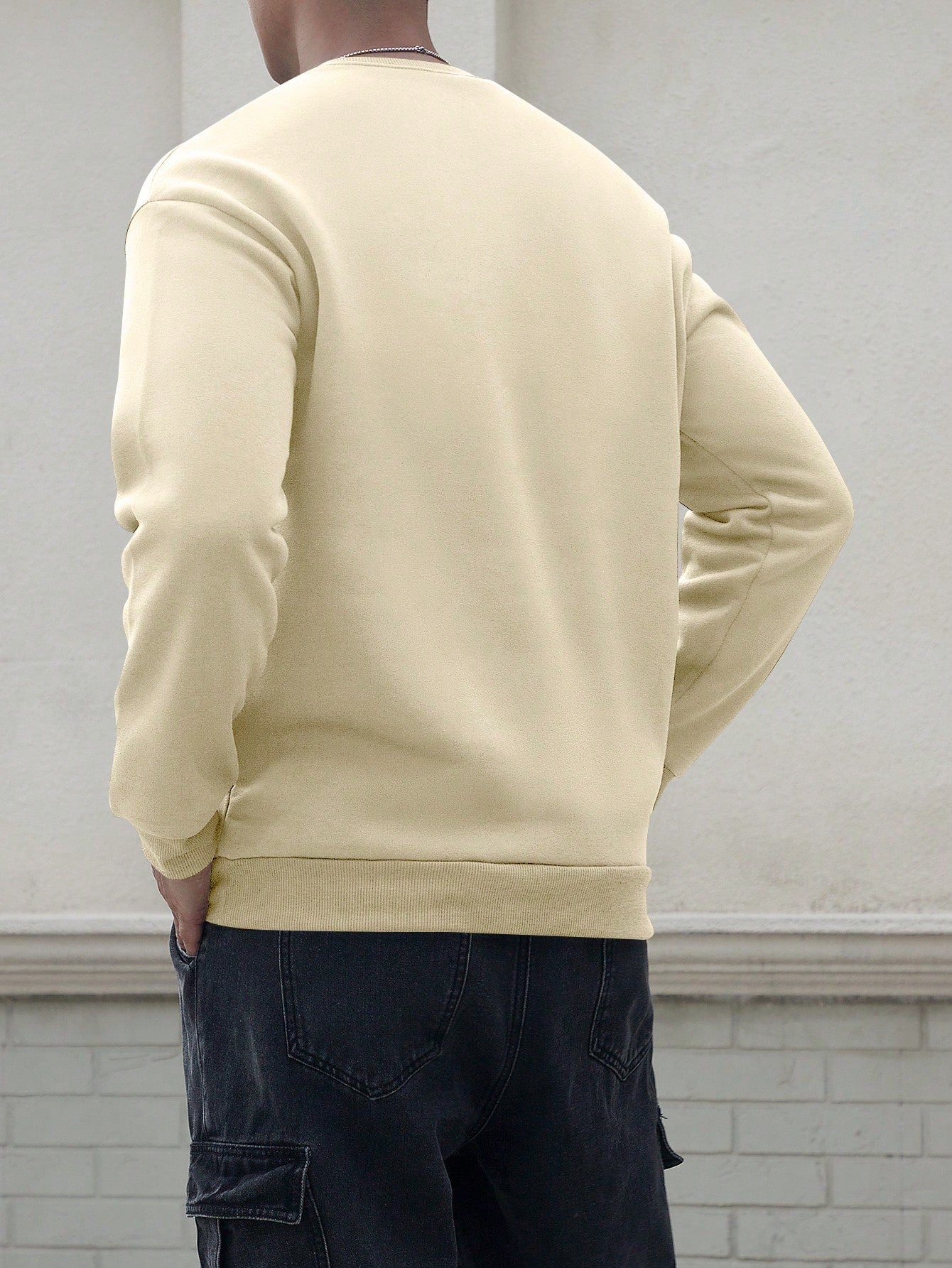 SXV Australia everyday up Men's Casual City Graphic Print Fleece Pullover Sweatshirt