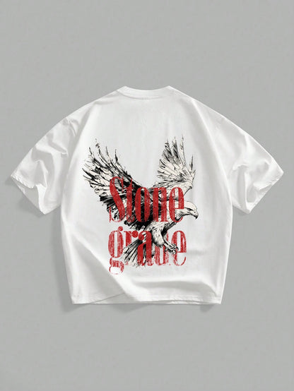 SXV 'Stone grade’ Printed Cool Aesthetic Oversized Baggy T-shirt