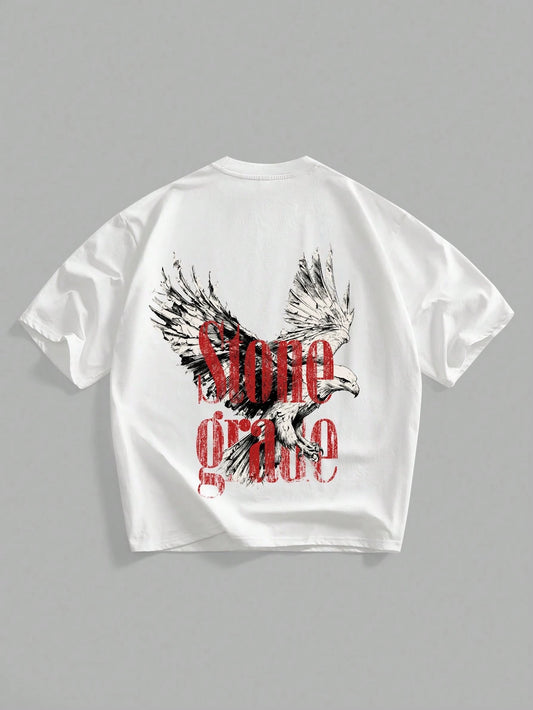 SXV 'Stone grade’ Printed Cool Aesthetic Oversized Baggy T-shirt