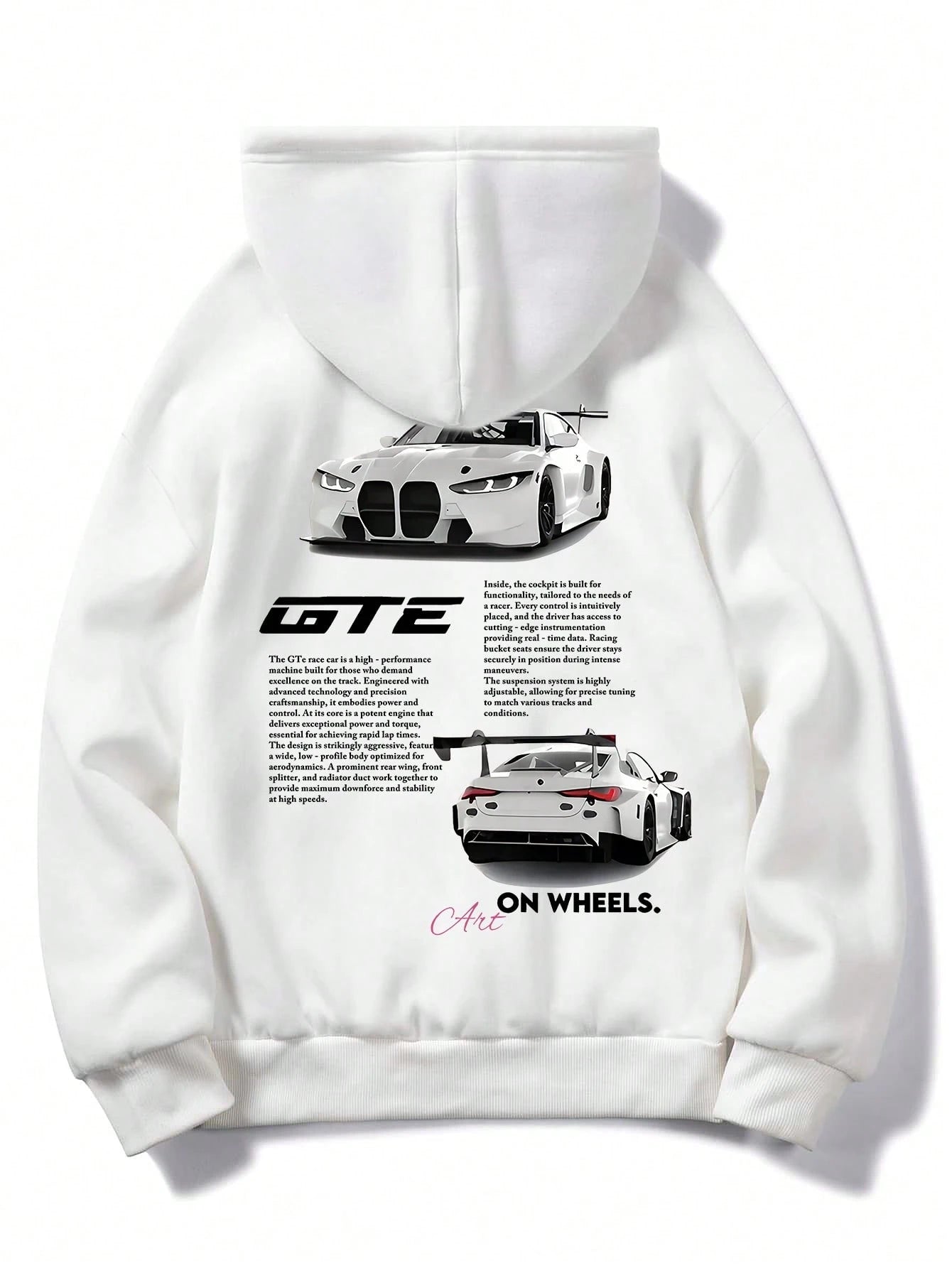 SXV Racing Enthusiast Essential! Men's Casual Racing Culture Element Printed Hoodie
