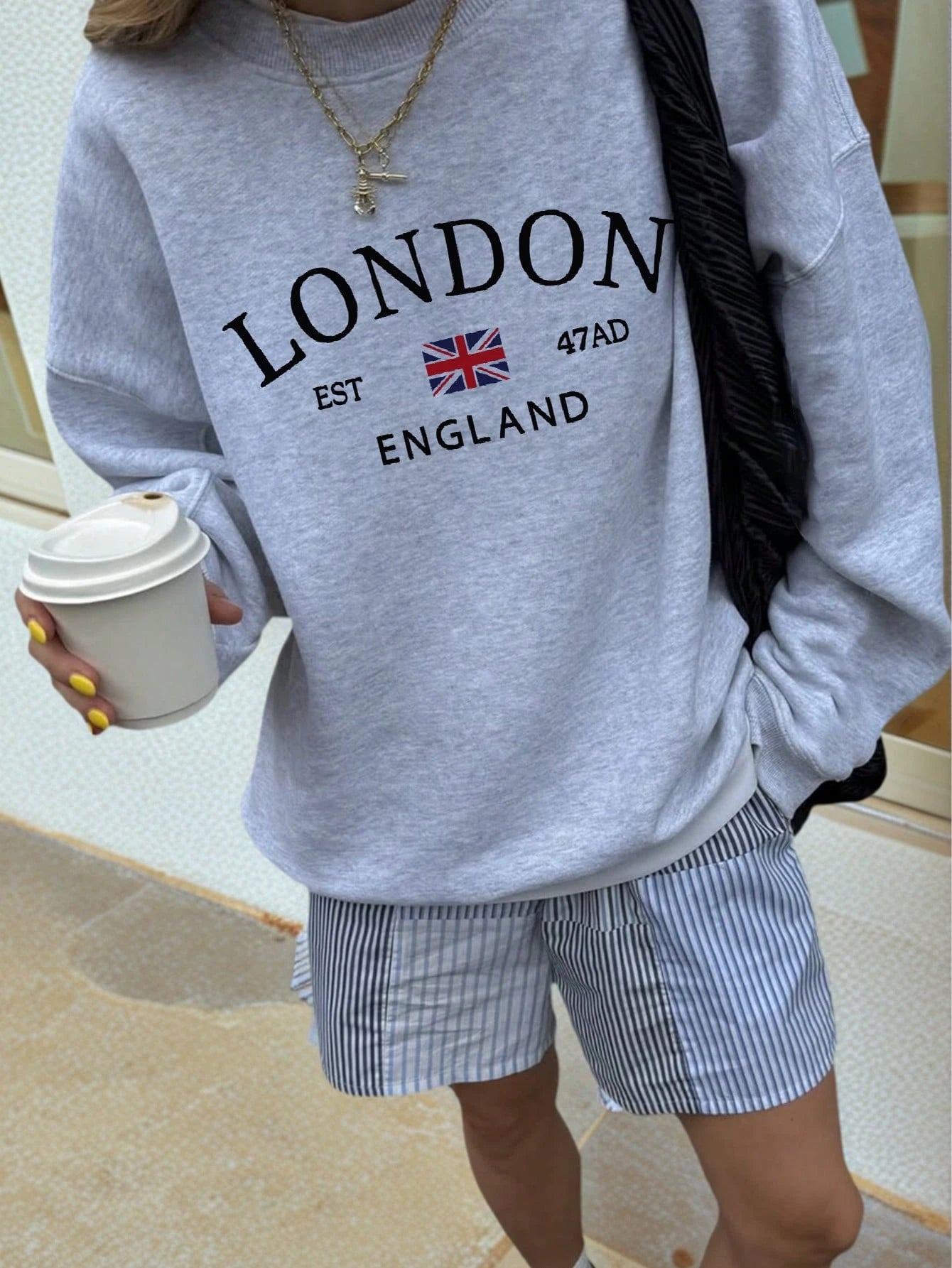 SXV Women's Casual Crew Neck Sweatshirt With Stylish Color Blocking