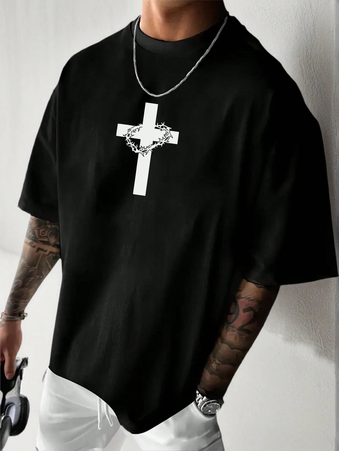 SXV Cross Print Short Sleeve T-Shirt