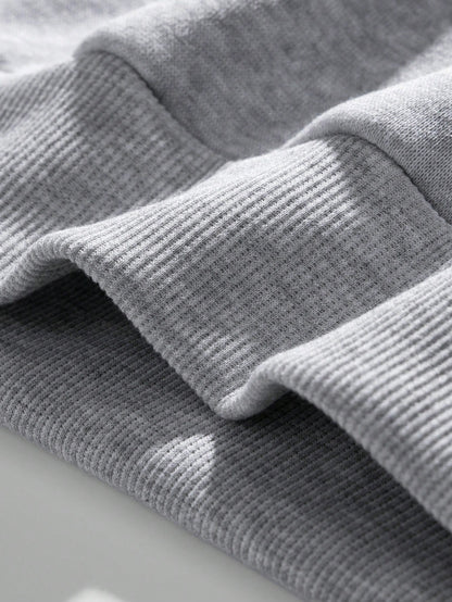 SXV NYC BROOKLYN Men's Letter Print Long Sleeve Pocket Drawstring Hoodie Sweatshirt