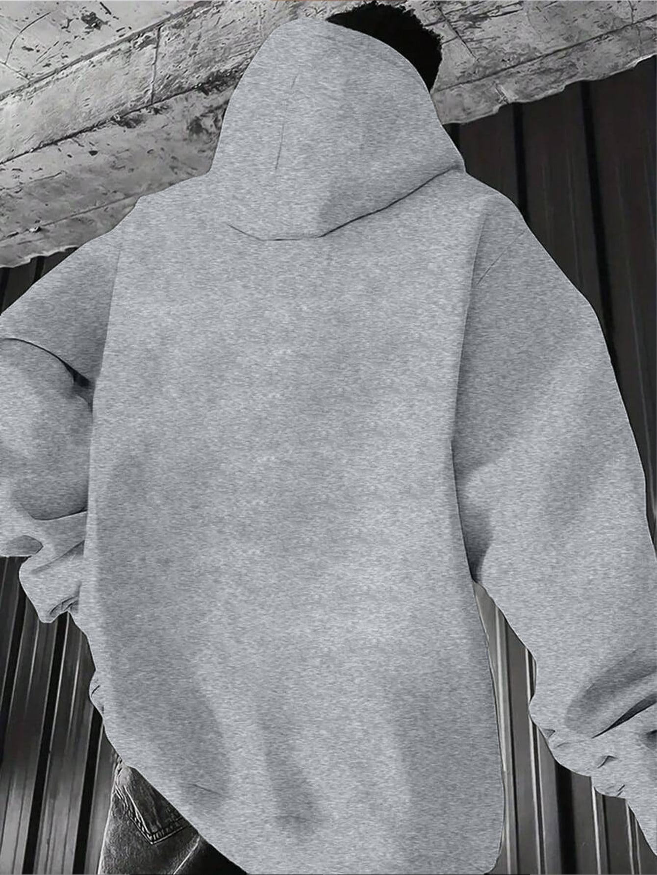 SXV NYC BROOKLYN Men's Letter Print Long Sleeve Pocket Drawstring Hoodie Sweatshirt