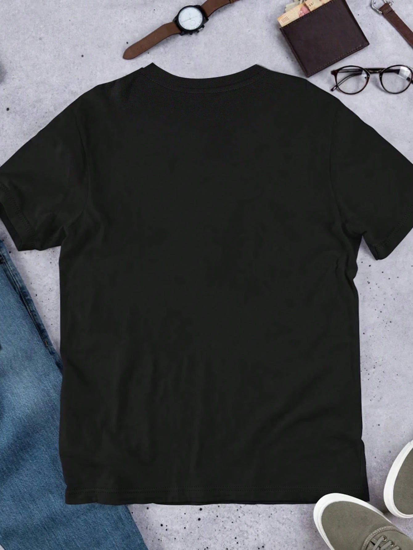 SXV Graphic Cat Face & English Text This City Needs Me Relaxed Fit Round Neck T-Shirt