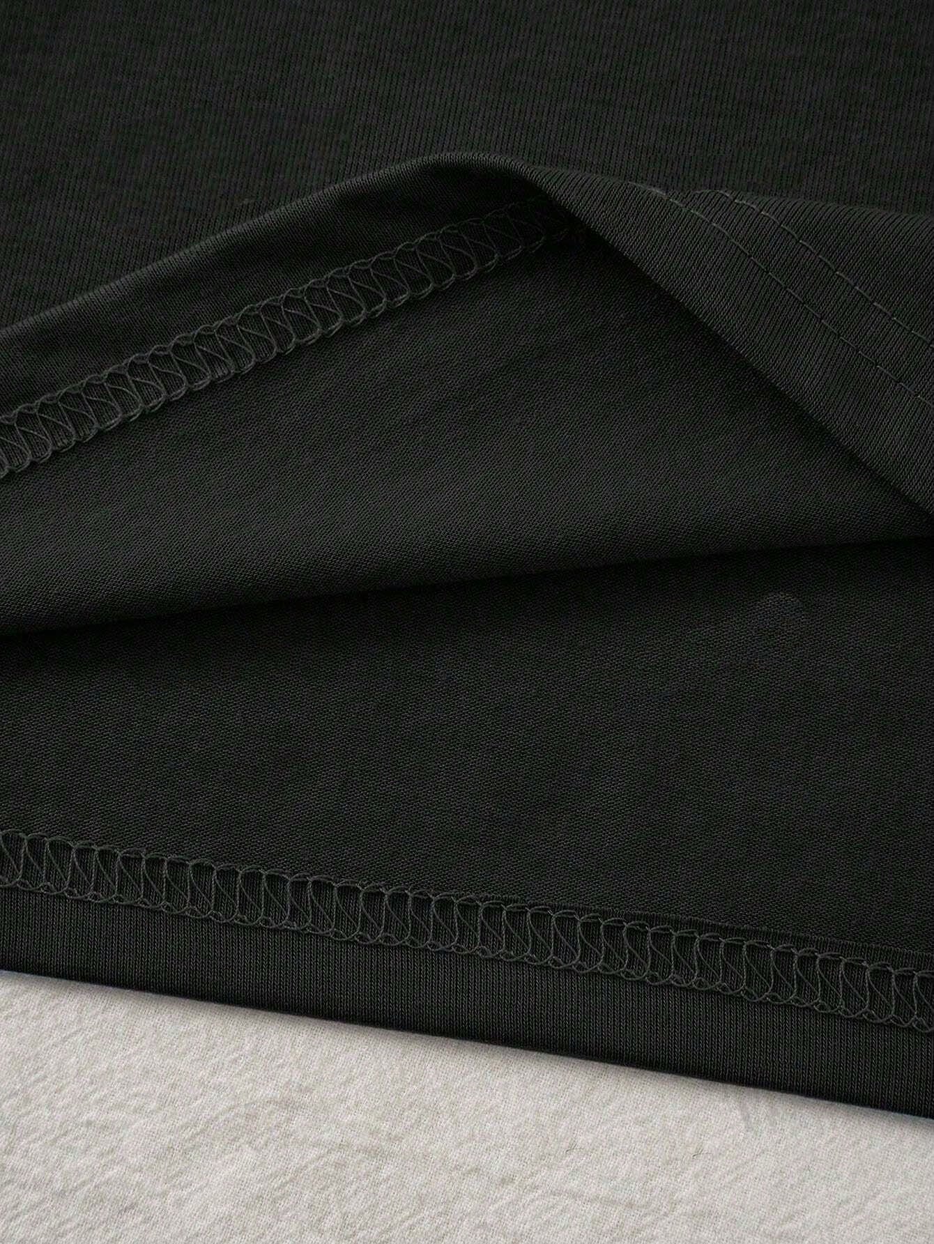 SXV 'LET ME THINK’ Printed Cool Aesthetic Oversized Baggy T-shirt