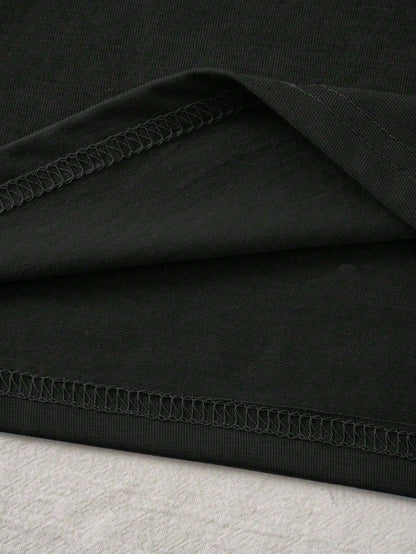 SXV 'LET ME THINK’ Printed Cool Aesthetic Oversized Baggy T-shirt