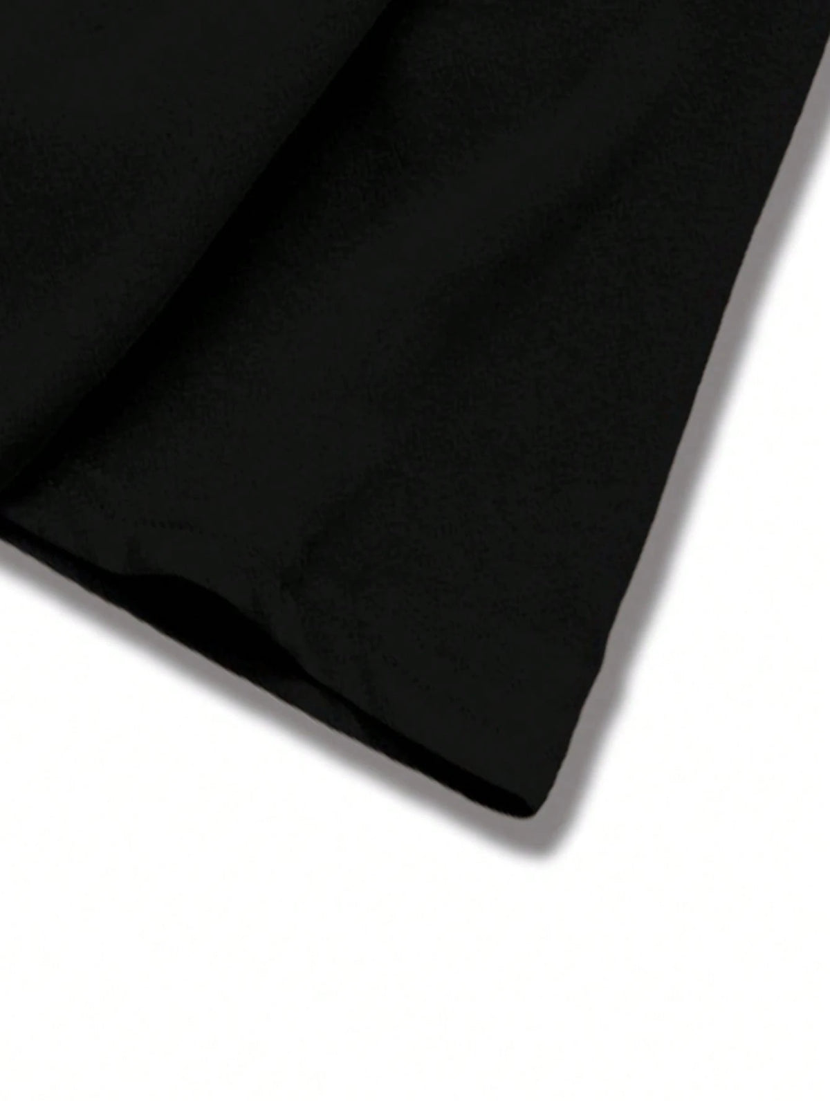 SXV Casual Commuter Eye & Letter Print Short Sleeve Black T-Shirt